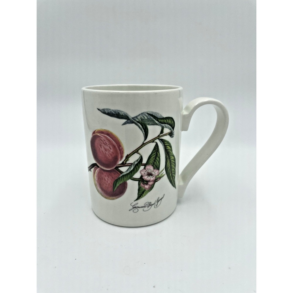 Vintage Portmeirion‎ Pomona Coffee Tea Mug Cup Peach Straight 4.25"